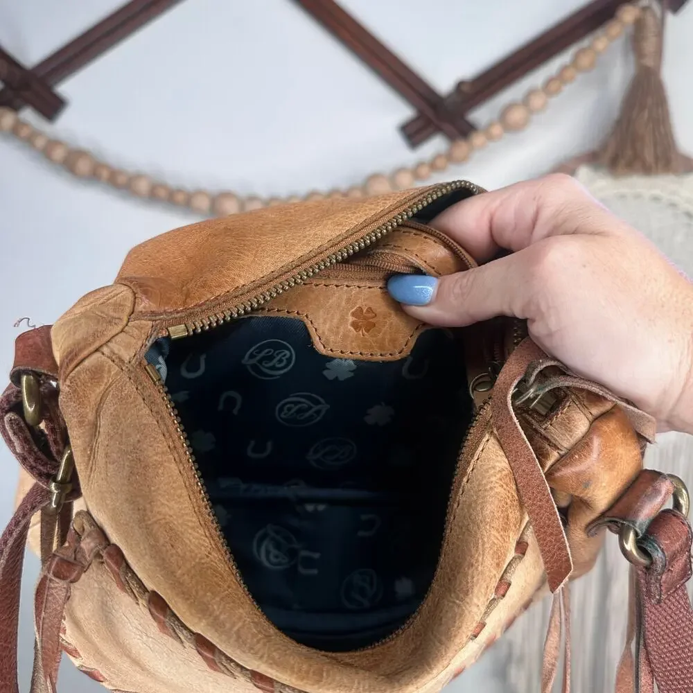Lucky Brand Chimayo Leather Shoulder Fringe Bag